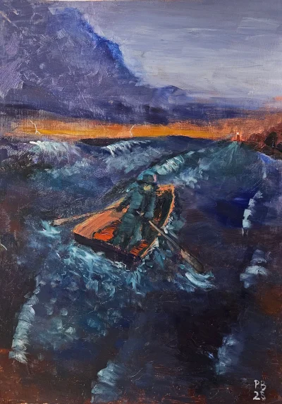 p__b - Pierwszy raz coś malowalem z głowy. 
#tworczoscwlasna #malujzwykopem