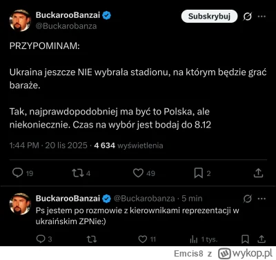 Emcis8 - #mecz #reprezentacja