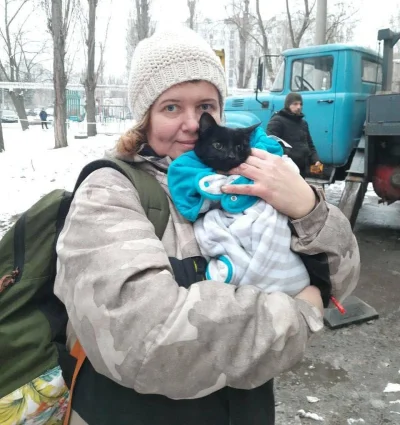 kantek007 - #ukraina W Dnipro uratowano kota z domu na ul. zwycięstwa
Kotka Basia spę...