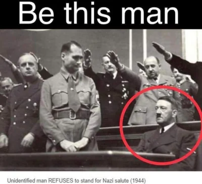 mannoroth - Ten człowiek odmawia wykonania nazistowskiego salutu. Równo 80 lat temu z...