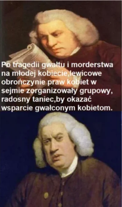 haston - A co ma sobie pomyslec ofiara gwaltu jak lewica tanczy radosnie z usmiechem ...