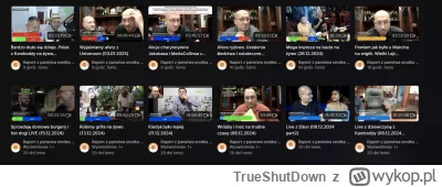TrueShutDown - Ciuran! W archiwum pojawiaja sie nowe filmy jakby ktos jakiegos lajta ...