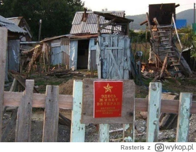 Rasteris - @wwkbt: ruski mir to:

P.S. Napis na tabliczce Tu mieszka weteran.