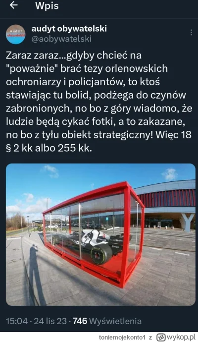 toniemojekonto1 - Wg. Orlenu, ochrony i i pana "policjanta" niewolno fotografować bud...