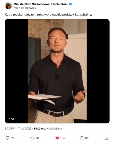 acpiorundc - Patrzcie jakie to ma zasięgi. Na innych kontach podobnie. Rozmowa o kata...