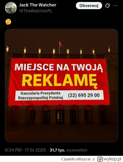 CipakKrulRzycia - #polityka #bekazpisu