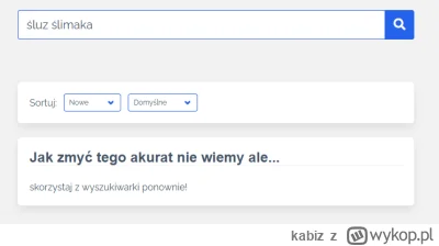 kabiz - Zakop. Nie radzi sobie.