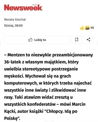 tyrytyty - W sumie to nie dziwię się reakcji 50letnich propagandzistów z mediów główn...