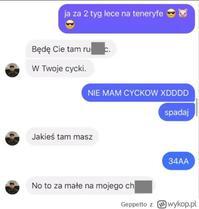 Geppetto - @elperson: ale, to nie ja jestem p------y #gra sz?