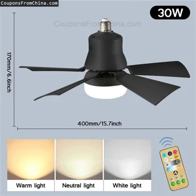 n____S - ❗ LED Ceiling Fan With Light Dimmable 30W E27
〽️ Cena: 19.99 USD (dotąd najn...