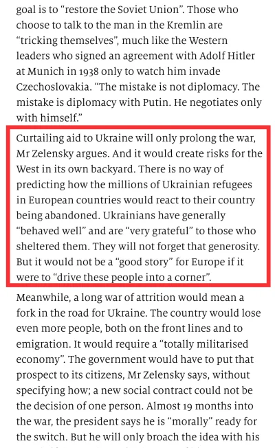 8kiwi - @BardzoDobryLogin: 
 Curtailing aid to Ukraine will only prolong the war, Mr ...