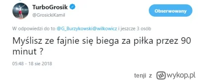 tenji - Pan Kraken dla tych hejterow co niedoceniaja 1-1 z Malta
#mecz