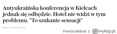 PomocnikBob - Więc to spotkanie kacapów w Kielcach odwołane czy nie? #ukraina