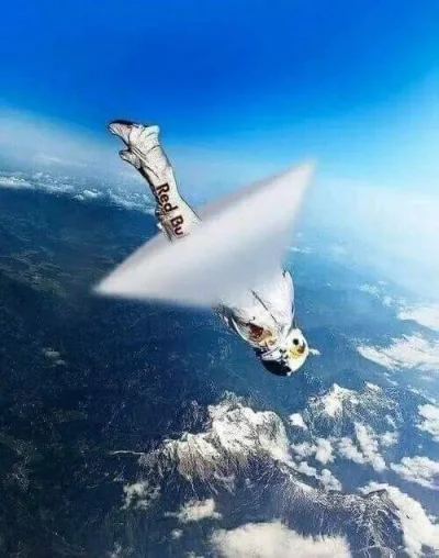 czlowiekzlisciemnaglowie - Austriak Felix Baumgartner zostaje pierwszym skoczkiem spa...