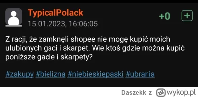 Daszekk - @TypicalPolack jak mozna nie kupowac gaci w LujVuitton?