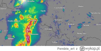 Pandzia_art - jak myślicie, dotrze do krakowa?

#burza #pogoda #pogodakrakow #deszcz