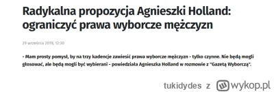 tukidydes - @Yennz-Wyspy7Slonc: są też takie co chcą mężczyznom odbierać prawa wyborc...