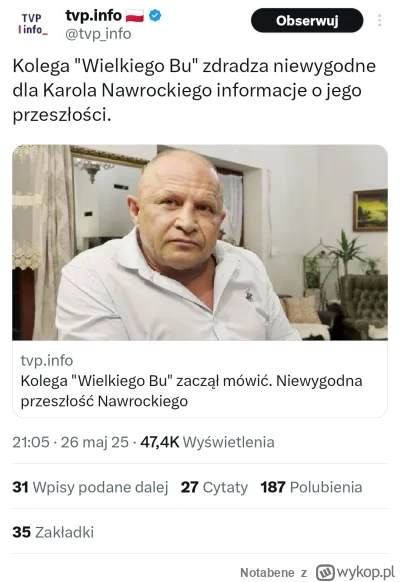 Notabene - O ile wczoraj pisałem że artykuł Onetu to stek bzdur i kłamstw o tyle to, ...