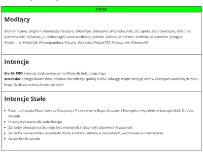 dendrofag - @DominiCanes, @Igtorn, @JonaszSynGrazyny, @Kalafijor, @Maaska, @RomskaPal...