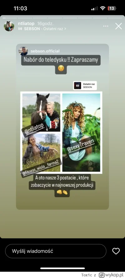 Tox1c - #farma Taka chyba ostatnia ciekawostka z tej edycji. Wystąpią w teledysku był...