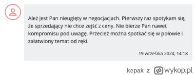 kepak - #januszebiznesu #allegro

Gość mi wyjeżdża z propozycją 700 zł za laptopa któ...