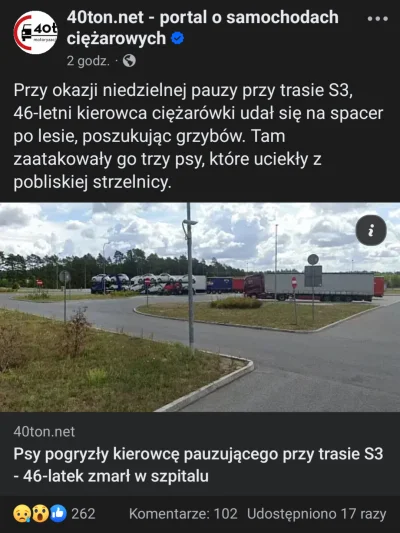 GangKobry - Pogryziony przez psy kierowca mimo 8 godzinnej operacji, zmarł dziś rano....