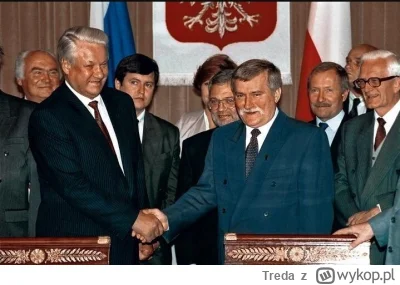 Treda - Plusujcie prezydenta Leszka bo spijając Jelcyna otworzył Polsce drogę do NATO...