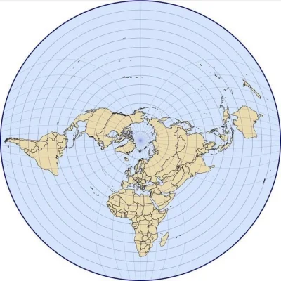 BozenaMal - Mapa świata. Projekcja trójosiowa.
#ciekawostki #mapy #swiatnauki