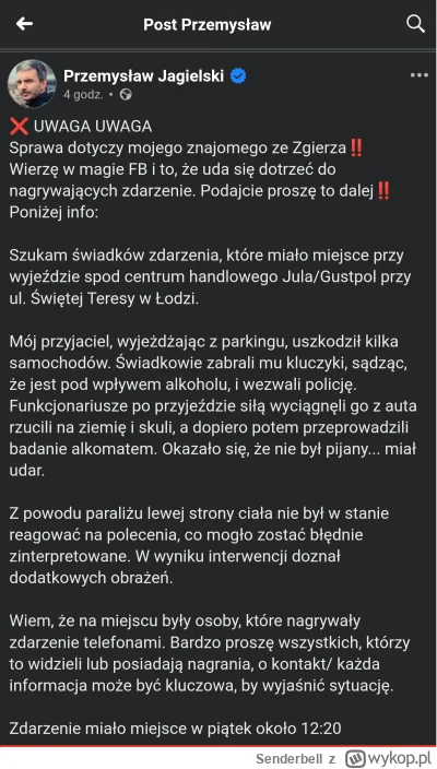 Senderbell - #policja #lodz