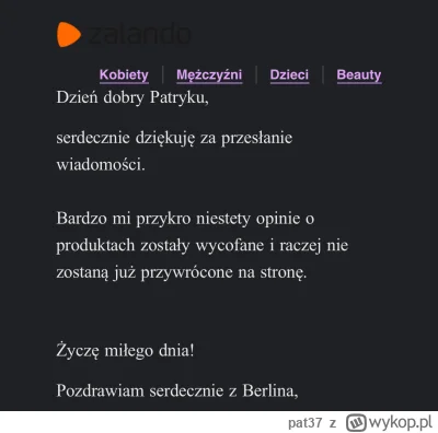 pat37 - Zalando wycofało opinie ヽ( ͠°෴ °)ﾉ nieraz pomagały mi w doborze produktu i ge...