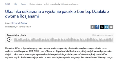 patryk-wuwuw - @Maroman: Ukraińcy dokonują większości aktów dywersyjnych, podpaleń (n...