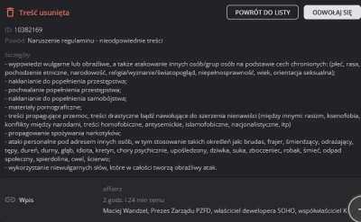 affairz - @affairz: bo nie łamał na pewno ŻADNEGO z tych wylistowanych w powodzie usu...