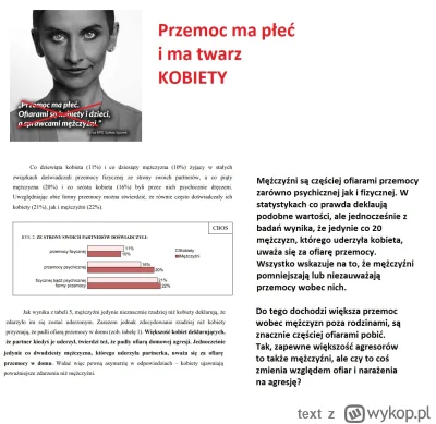 text - Wiecie, że jak feministki zbierają opinię w ankietach o przemocy, to jest dekl...