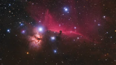 namrab - Mgławica Koński Łeb w Orionie - jeden z najbardziej znanych i najczęściej fo...