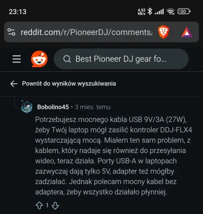 Wewnetrzny_Recenzent - @TobiaszSuchy @dktr A kabel USB C USB A 9V/3A 27W zasili mixer...