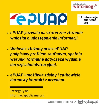 WatchdogPolska - Często narzekamy na awaryjność ePUAP-u, ale narzekalibyśmy jeszcze b...
