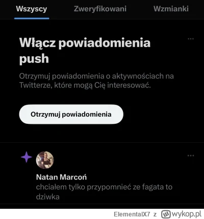 ElementalX7 - #famemma Takie powiadomienia moge otrzymywac ( ͡° ͜ʖ ͡°)