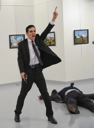 FuckYouTony - Akcja z zastrzeleniem rosyjskiego ambasadora w muzeum i cięcie Jamala K...