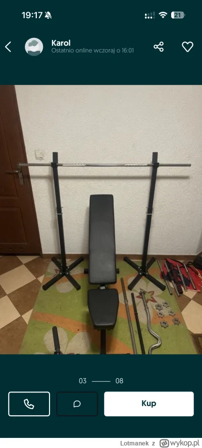 Lotmanek - Czy taka ławka nadaje się do wyciskania na płasko? Bo coś taka wąska mi si...