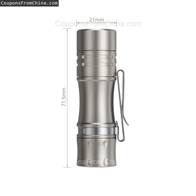 n____S - ❗ Wurkkos TS10 Titanium Flashlight
〽️ Cena: 32.77 USD (dotąd najniższa w his...