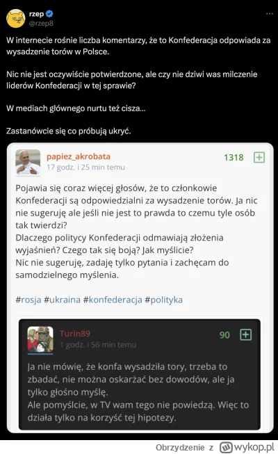 Obrzydzenie - Bardzo podejrzana sprawa. Wygląda na to że jakieś siły próbują za wszel...