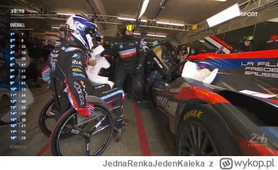 JednaRenkaJedenKaleka - Robert już gotowy na swój stint podczas LE MĄ 
#f1