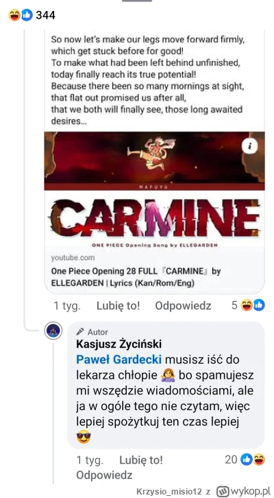 Krzysiomisio12 - @johntransvolta: