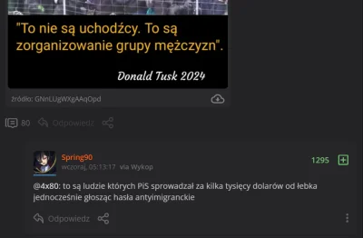 4x80 - > I są jeszcze ludzie, którzy mu wierzą. 

@Komisja: Są, większość  wykopu mu ...