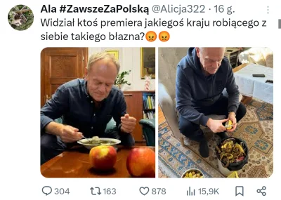 Turin89 - O nie premier je zupę i obiera ziemniaki.
NIE,  ON OBIERA POLSKĘ Z GODNOŚCI...