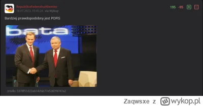 Zaqwsxe - @wiesiu2: @Najmienkszy_puszkarz 16 lat temu Kaczyński i Tusk podali sobie r...