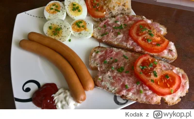 Kodak - Zestaw śniadaniowy na chlebku metka czosnkowa własnej roboty :D
#gotujzwykope...
