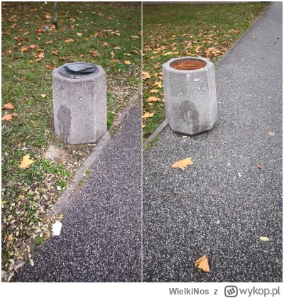 WielkiNos - Idziesz sobie rano na spacer. Jeden śmietnik obszczany przez psa, drugi, ...