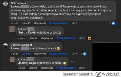 dashcambandit - Komentarze pod filmem...