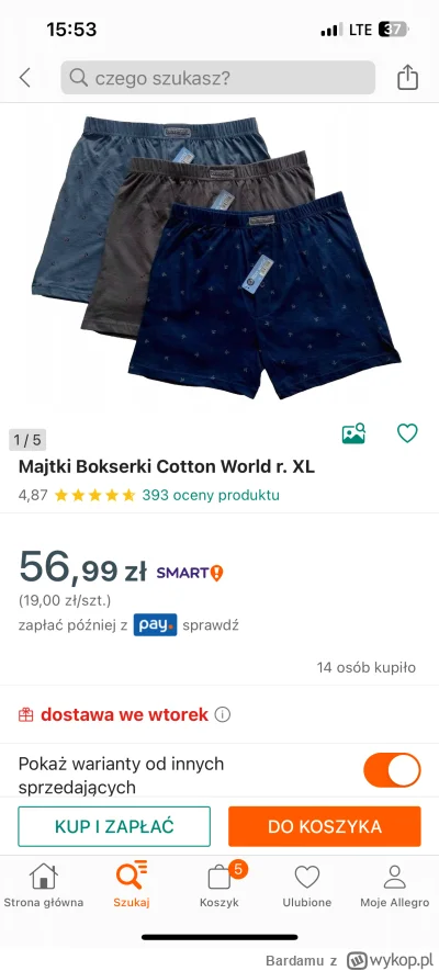 Bardamu - Myślałem, że ludzie kupują majtki #cottonworld bo są tanie. Moje zdziwienie...